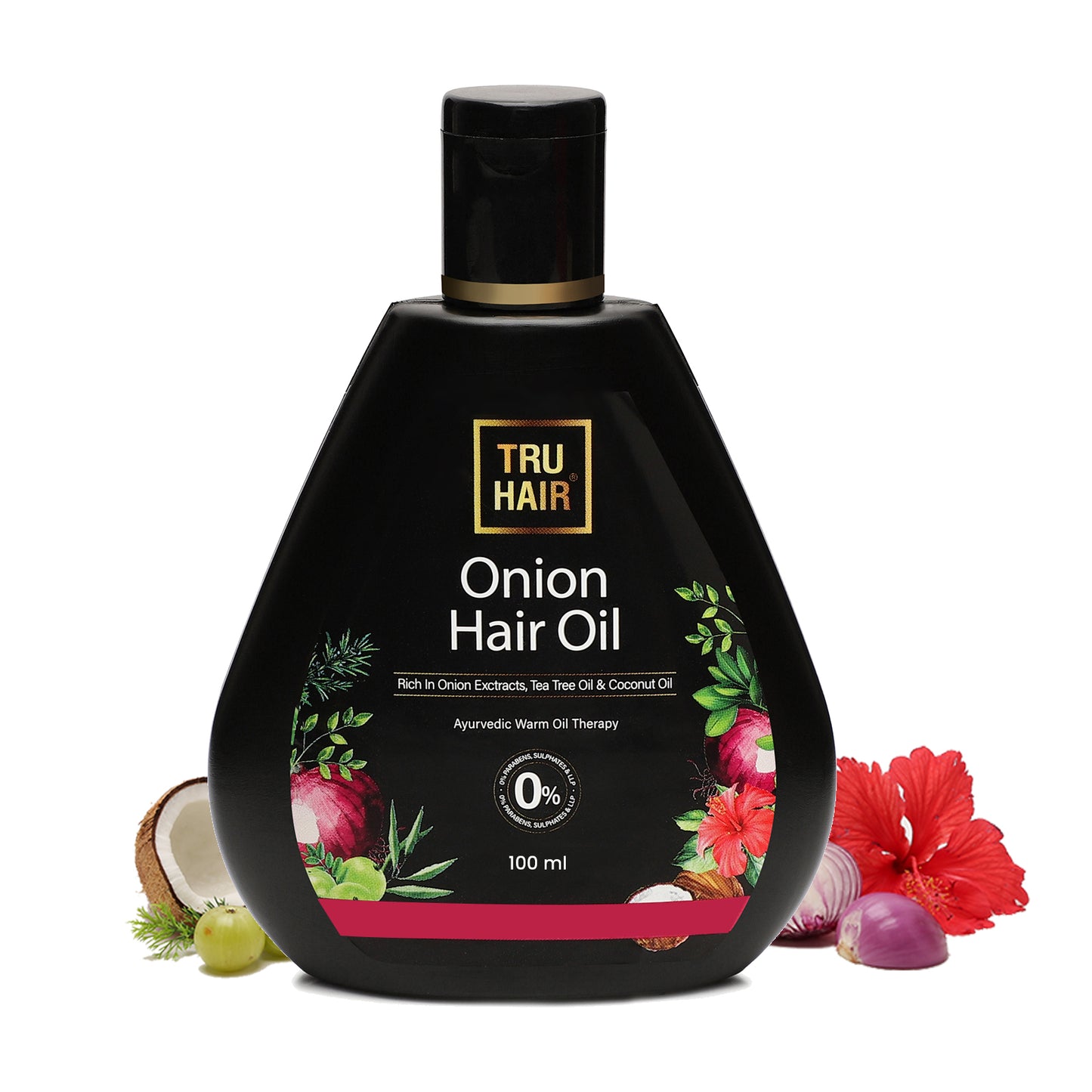 Tru Hair & Skin Onion Hair Oil for Stronger, Healthier Hair - 100ml