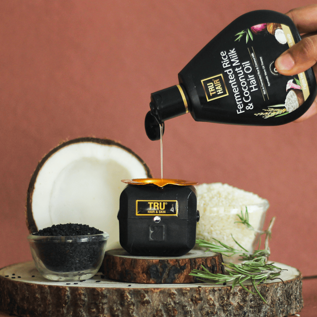 Fermented Rice & Coconut Milk Hair Oil With Free Heater – 110ml| DOTD