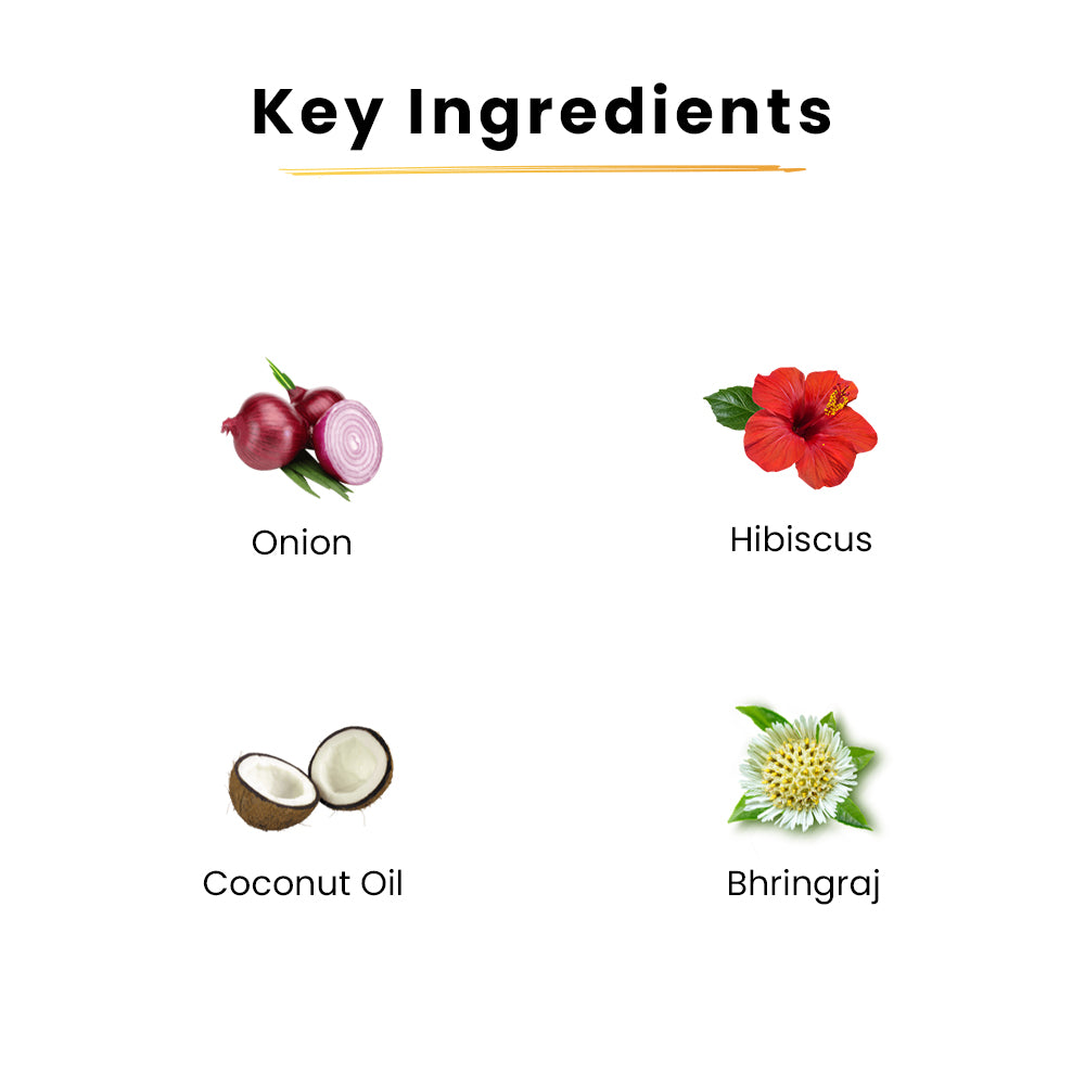 Tru Hair & Skin Onion Hair Oil for Stronger, Healthier Hair - 100ml