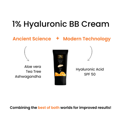 Hyaluronic BB Cream with SPF 50 Warm White-50gms