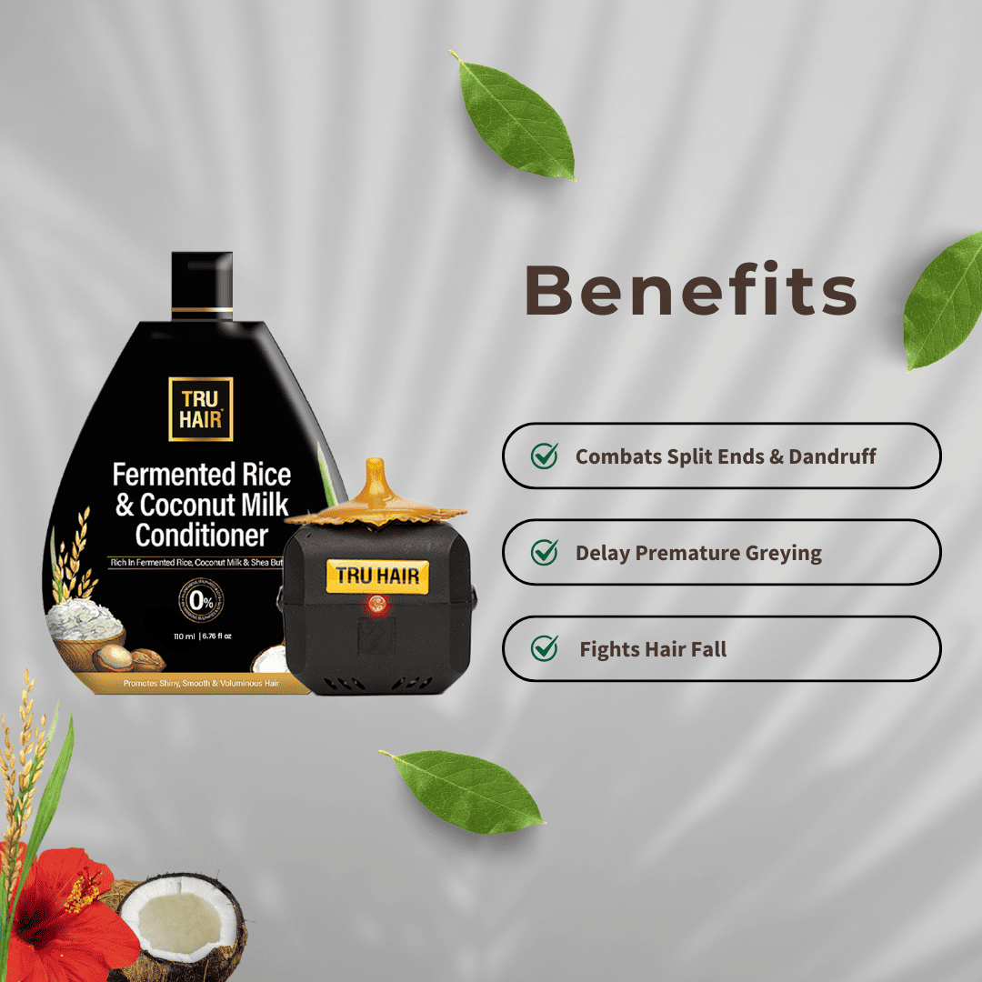 Fermented Rice & Coconut Milk Hair Oil With Free Heater – 110ml| DOTD