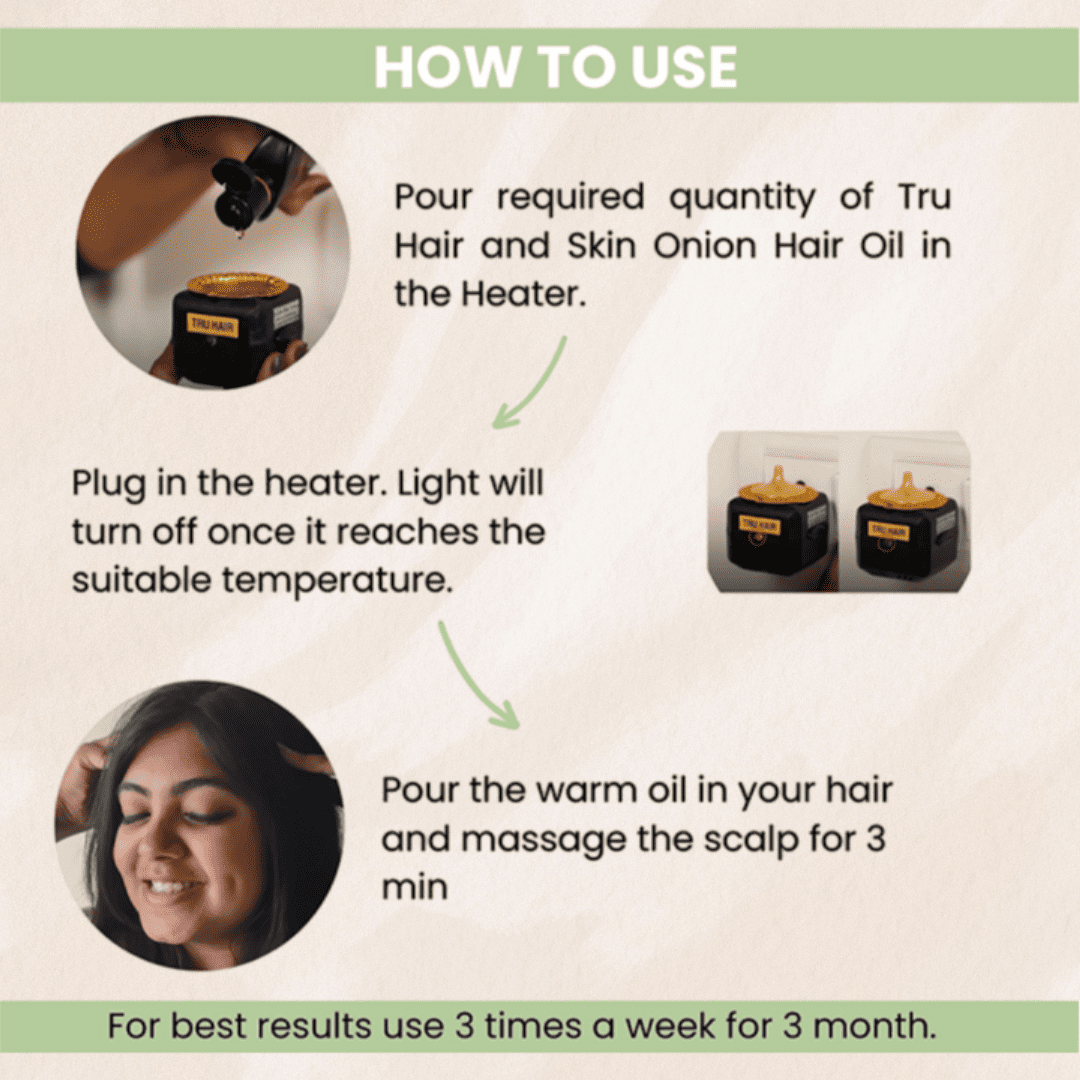 Onion Hair Oil With Free Heater – 110ml