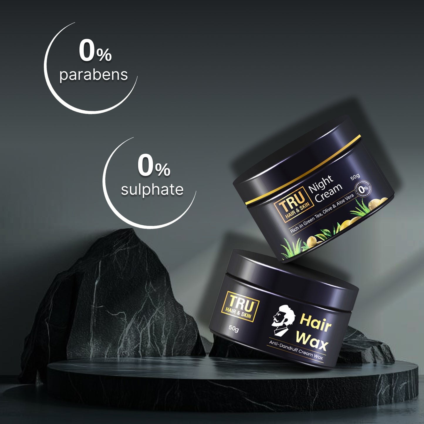Night Cream (50gm) + Hair Wax ( 50gm ) Combo for Men