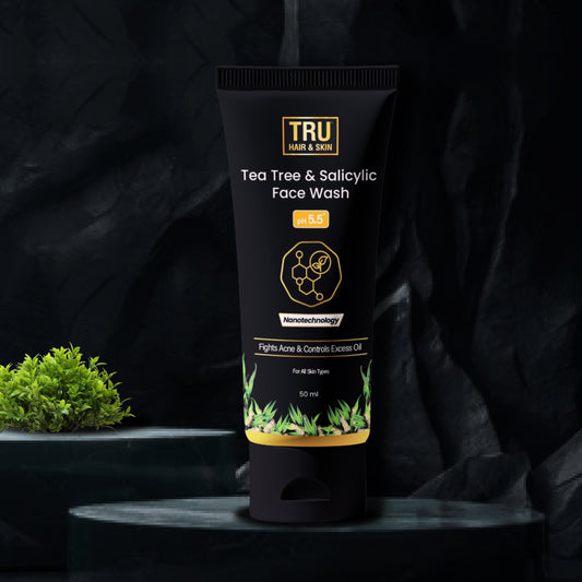 Tru Hair & Skin Nanotechnology Facewash with 2% Salicylic Acid and Tea Tree-100ml