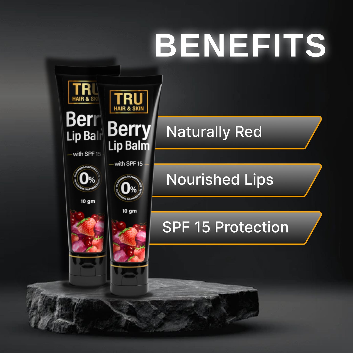 Smoke Guard SPF 15 Berry lipbalm | 9gms pack of 2
