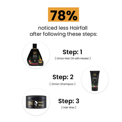 Hair Wax Cream for Men | Easy to Spread + 12hrs hold + Anti Dandruff | 50gms [BOGO]