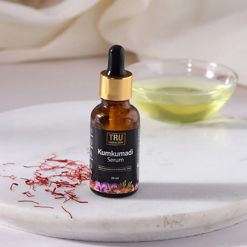 Kumkumadi Face Glowing Oil Tru Hair Skin Tru Hair and Skin