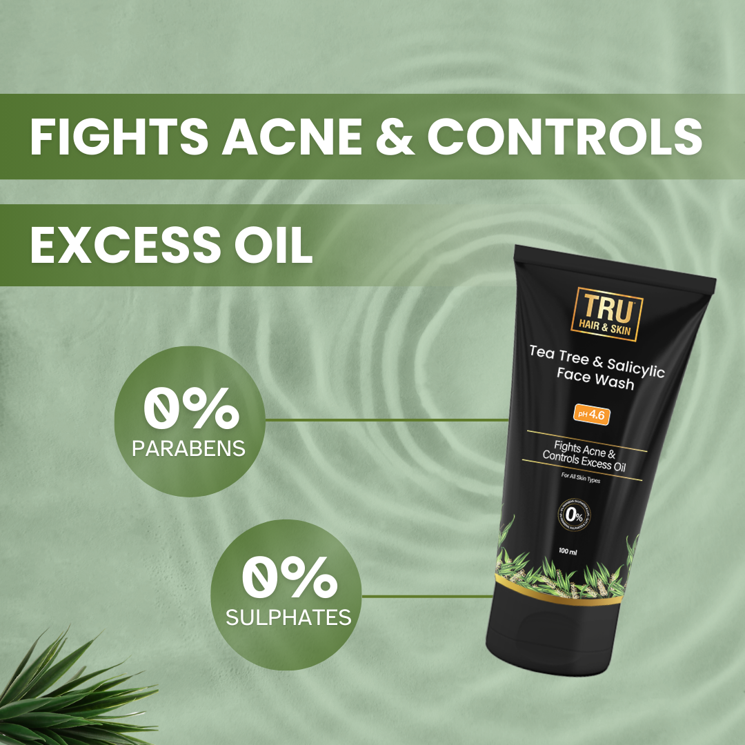 Tea Tree Face Wash  For Sensitive Acne-Prone Skin | Contains Salicylic Acid & Tea Tree | 100ml |DOTD