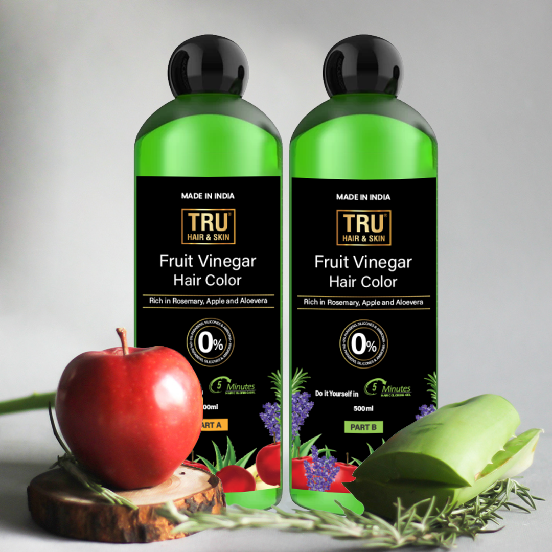 Fruit Vinegar Hair Color Shampoo  Natural Hair Color Dye for Black Hair-1000ml