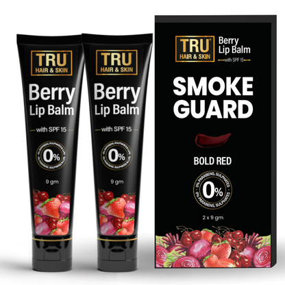 Smoke Guard SPF 15 Berry lipbalm | 9gms pack of 2