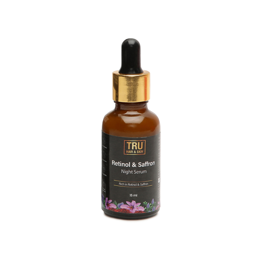 Retinol & Saffron Night Serum| Reduces Wrinkles & Increases Collagen -15ml | CRED |