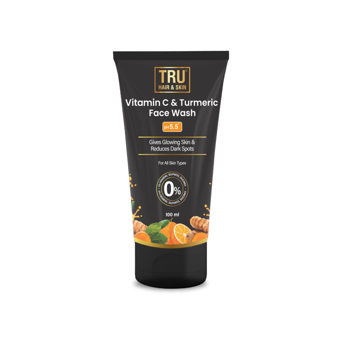 Vitamin C & Turmeric Face Wash | Gives Glowing Skin & Reduces Dark Spots-100ml | CRED |