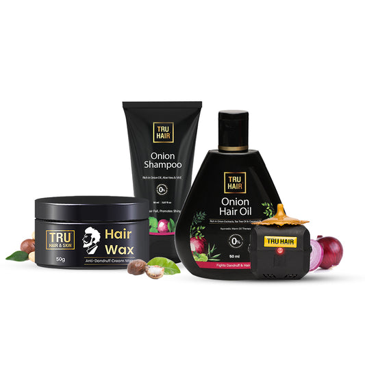 Hair Wax+ Onion Shampoo-50ml + Onion Oil 50ml
