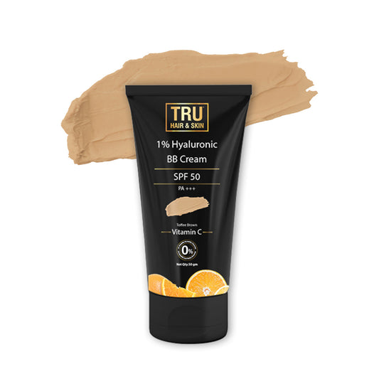 Hyaluronic Sunscreen With SPF 50-40gms| Toffee Brown | DOTD