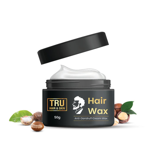 Hair Wax Cream For Men | Easy To Spread And Strong Hold For 12hrs + Anti - Dandruff | 50 gm (Free)