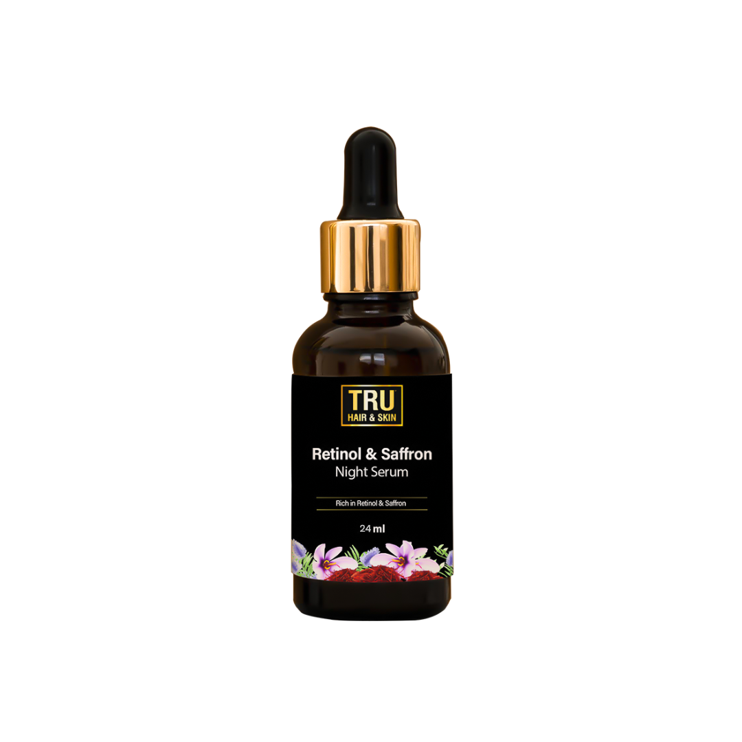 Retinol & Saffron Night Serum| Reduces Wrinkles & Increases Collagen -24ml