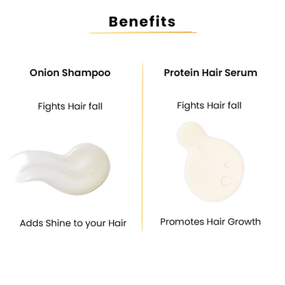 Protien serum-50ml+Onion Shampoo-50ml