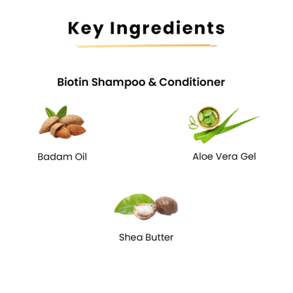 Biotin Shampoo For Hair Fall + Conditioner