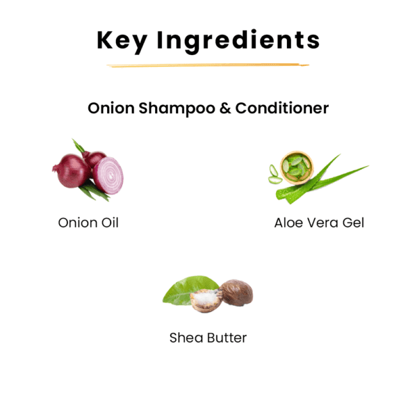 Onion Shampoo-200ml+ Onion Conditioner-200ml