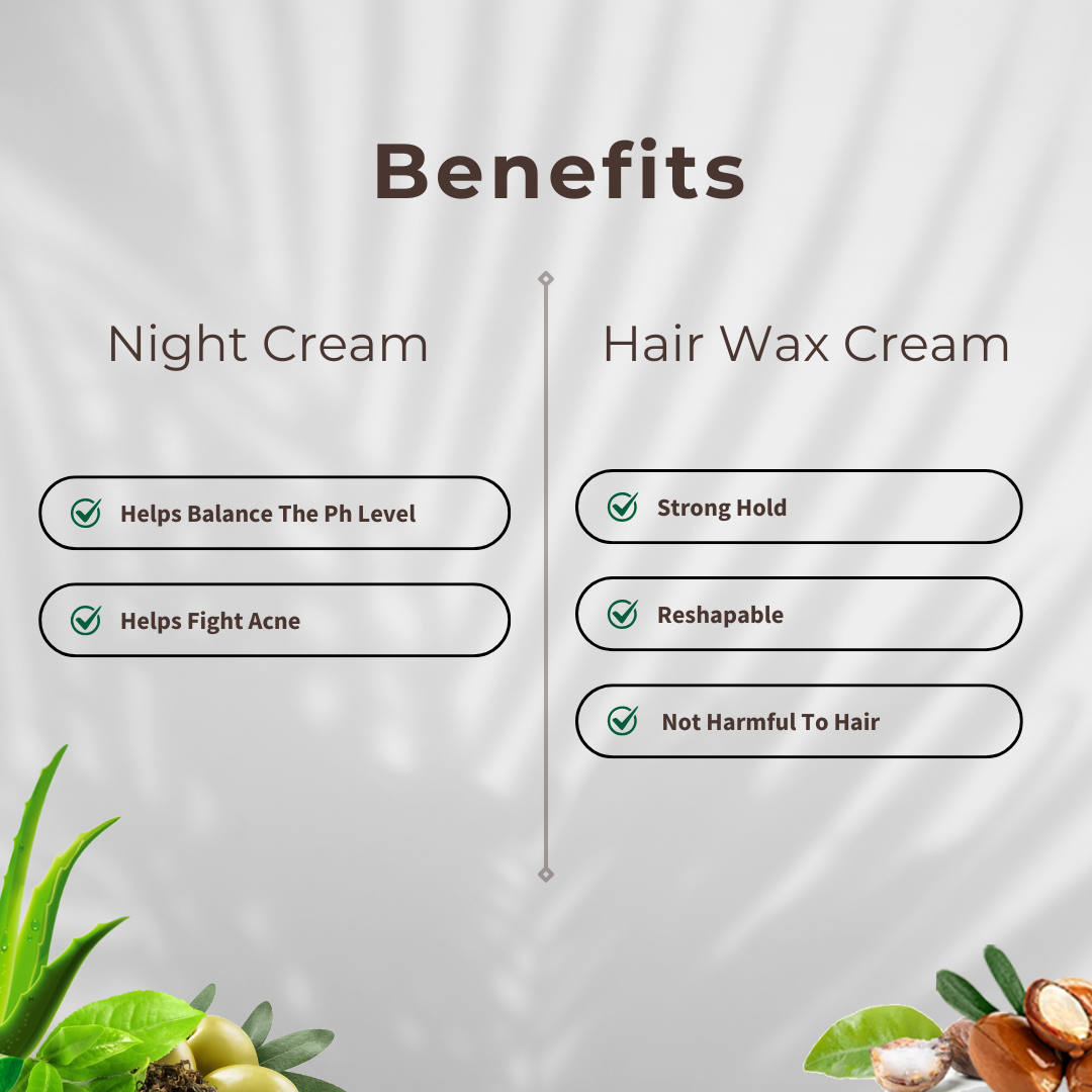 Night Cream-50gm+ Hair Wax-50gm