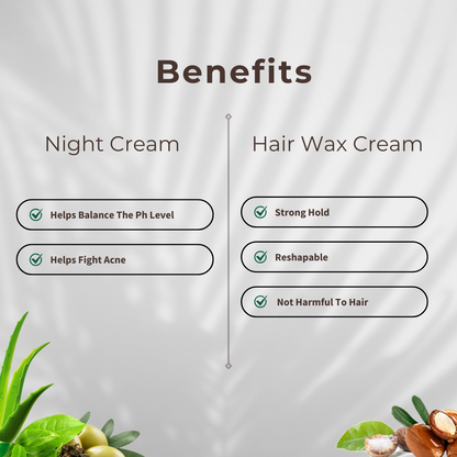 Night Cream-50gm+ Hair Wax-50gm