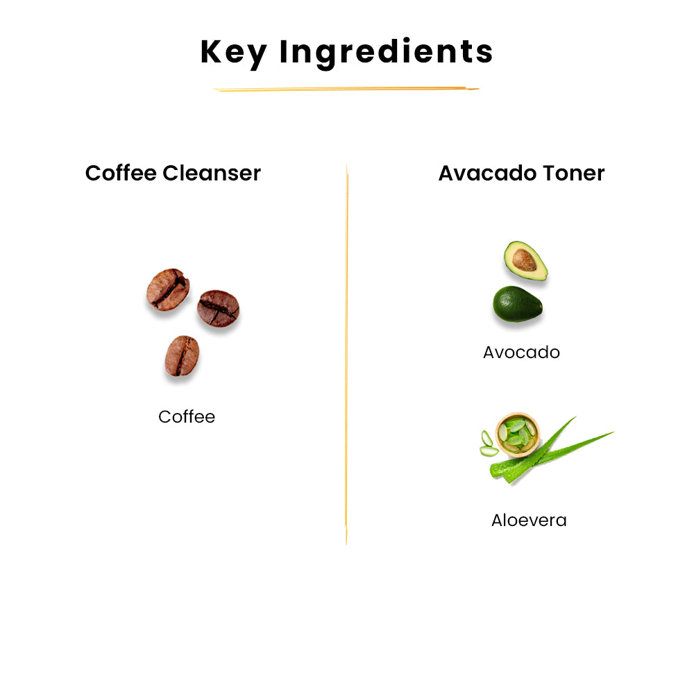 Coffee Cleanser-100ml+ Avocado Toner-100ml