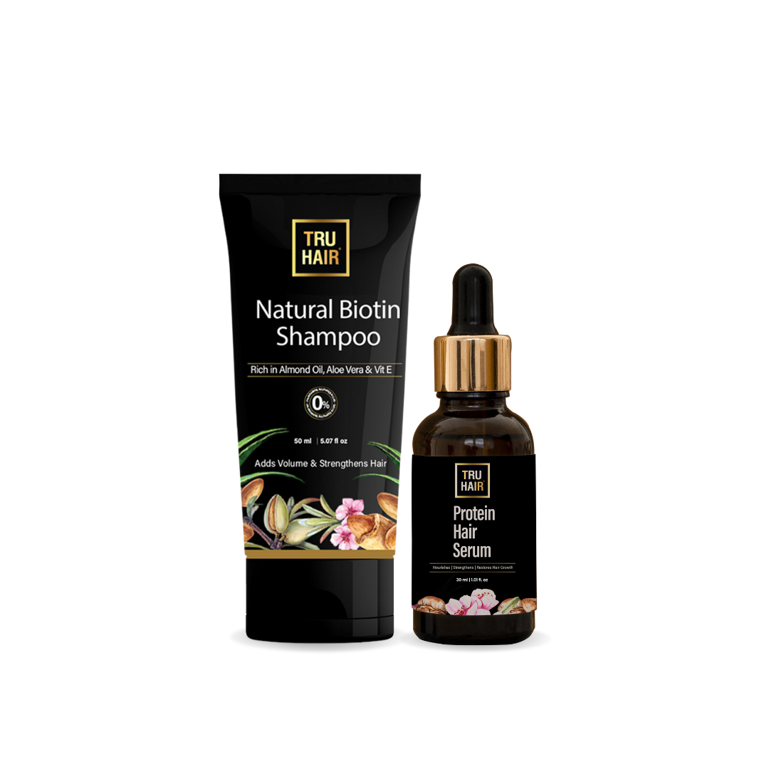 Biotin Shampoo For Hair Fall – 50ml+ Protein Hair Serum-30ml