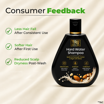 Hard Water Shampoo | For Ultra Soft , Shiny and Dandruff Free Hair
