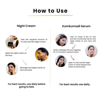 Night Cream (45gm) + Kumkumadi Serum (15ml)