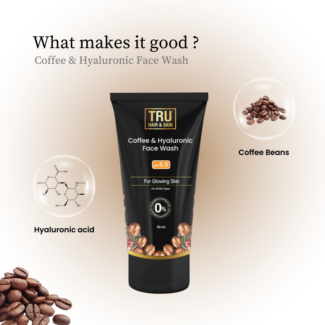 Coffee & Hyaluronic Acid Face Wash | Hydrates & Plumps Your Skin-50ml-CUC