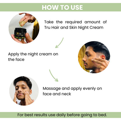 Night Cream With Green Tea, Niacinamide & Olive | Fights Acne & Hyperpigmentation- 50g