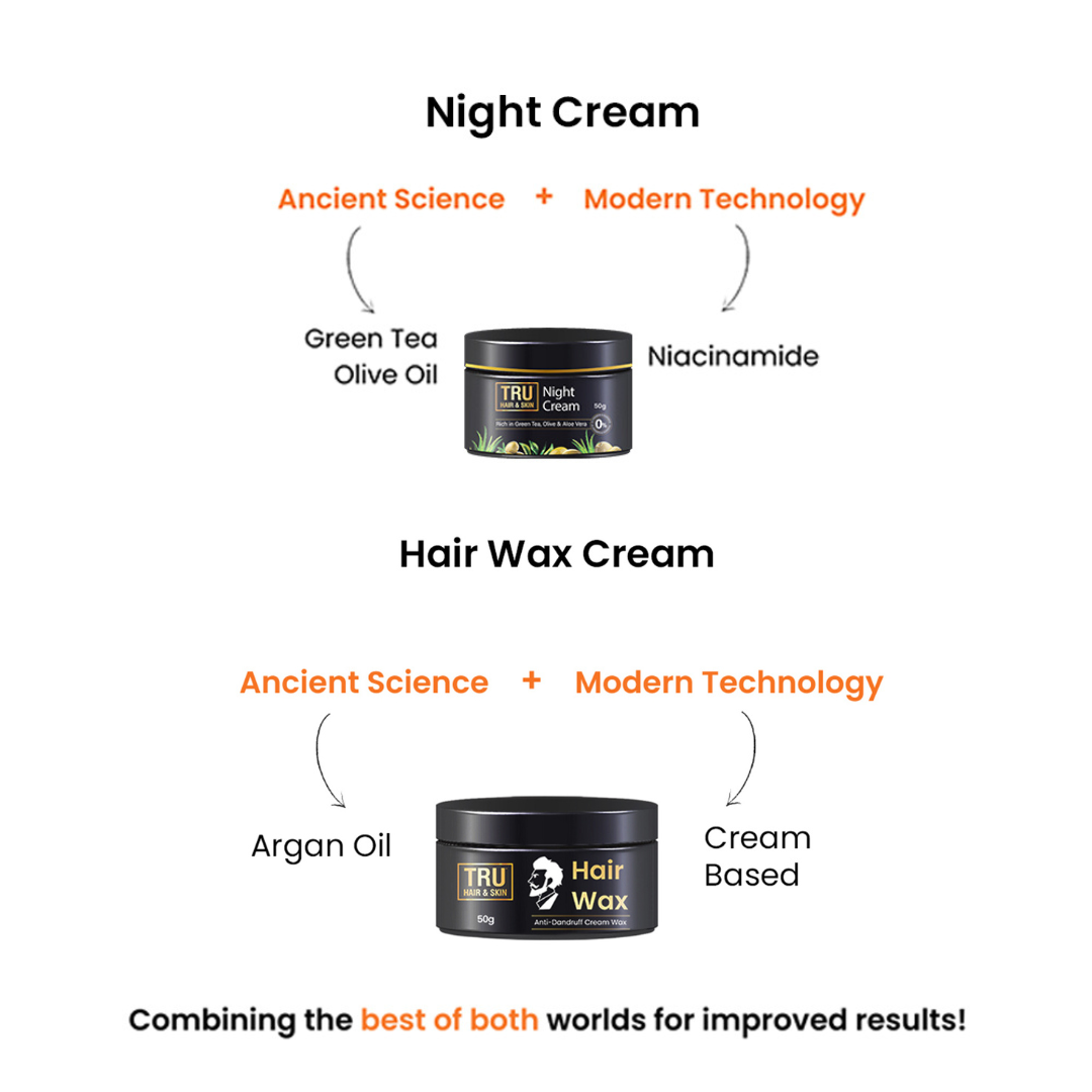 Night Cream-45gm+ Hair Wax-50gm