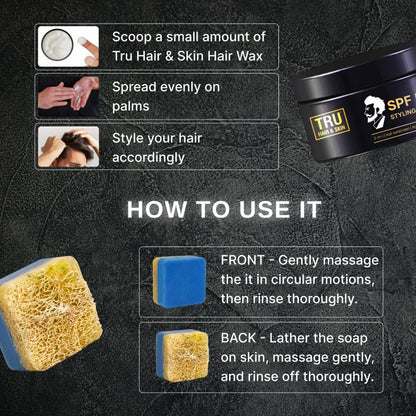 RebelX 4-in-1 Ice Blast Scrub (100gm) + SPF 50 Styling Cream for Men (50gm) | Steal Deal