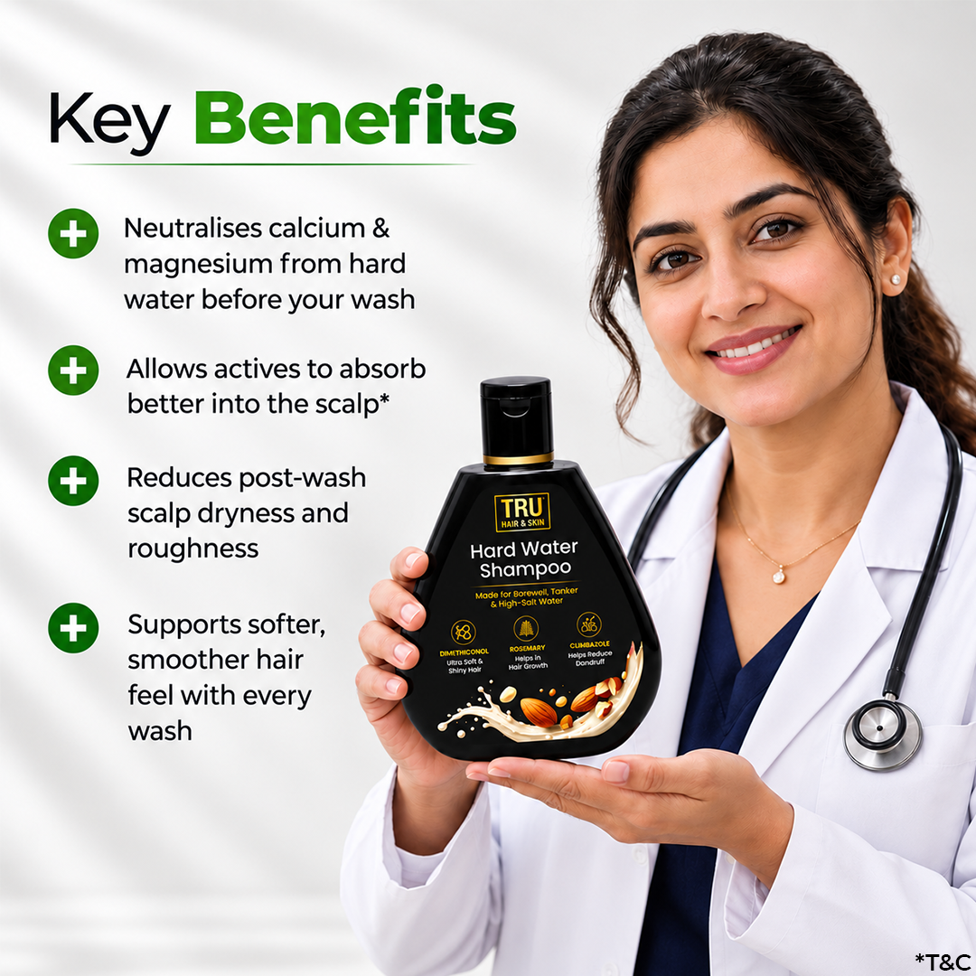 Hard Water Shampoo | For Ultra Soft , Shiny and Dandruff Free Hair