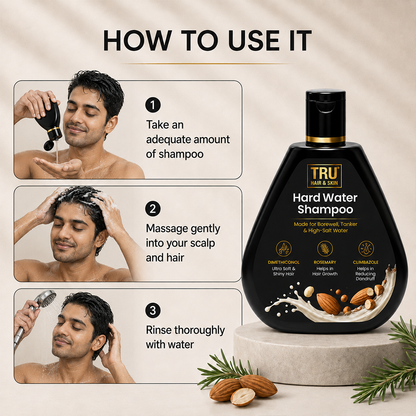 Hard Water Shampoo | For Ultra Soft , Shiny and Dandruff Free Hair