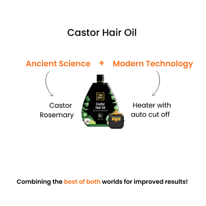 Castor Hair Oil With Free Heater – 110ml [BOGO]