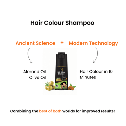 Hair Colour Shampoo With Free Brush -180ml