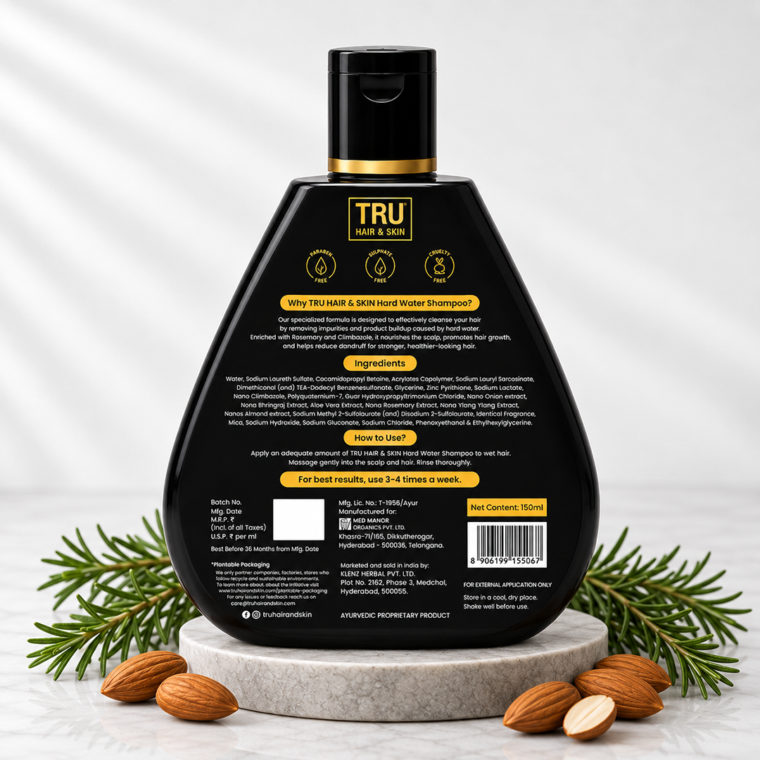 Hard Water Shampoo | For Ultra Soft , Shiny and Dandruff Free Hair