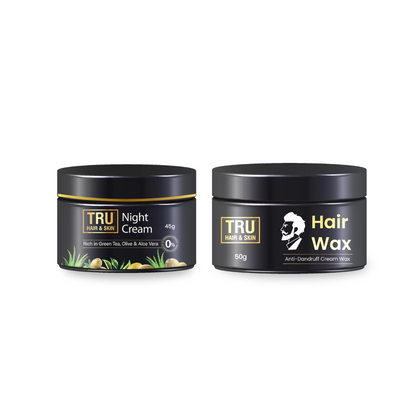 Night Cream-45gm+ Hair Wax-50gm (Combo)