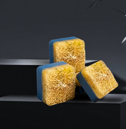 RebelX 4-in-1 Ice Blast Scrub | Natural loofah | Bathing Bar for Men - 100gm | Pack of 3
