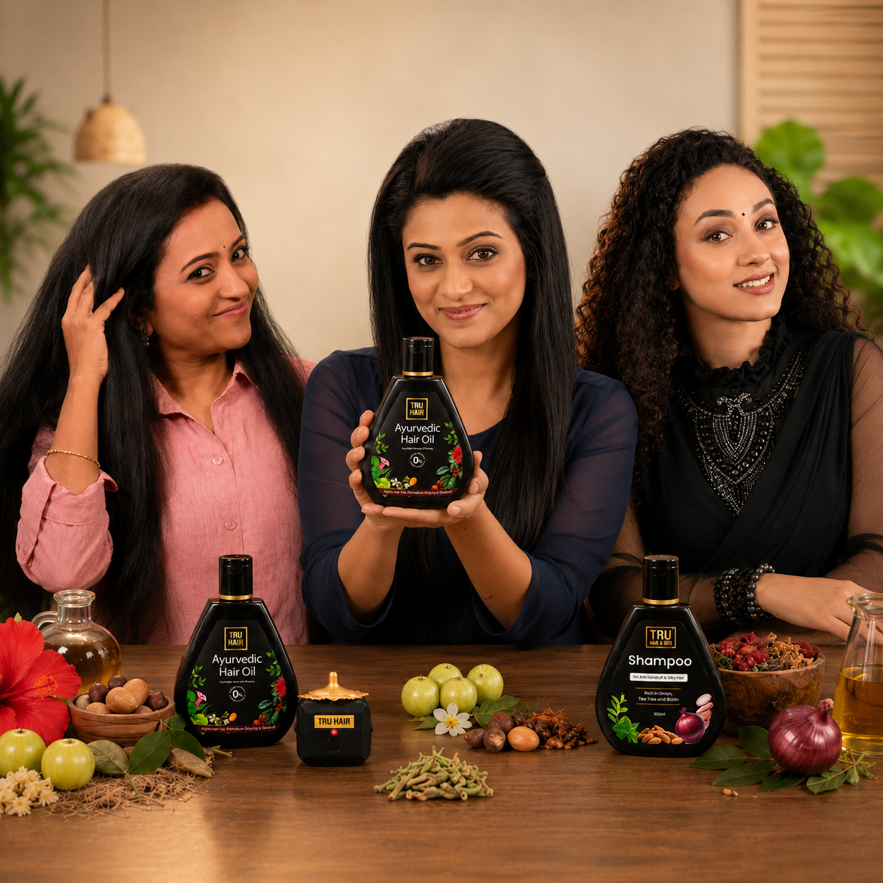 Clinically Proven Ayurvedic Hair Oil + Free Heater with Shampoo | Reduces hair fall