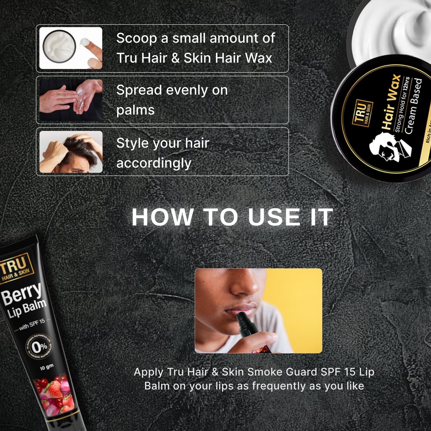 FREE Smoke Guard (10gm) with Strong Hold Hair Wax Cream (50gm)