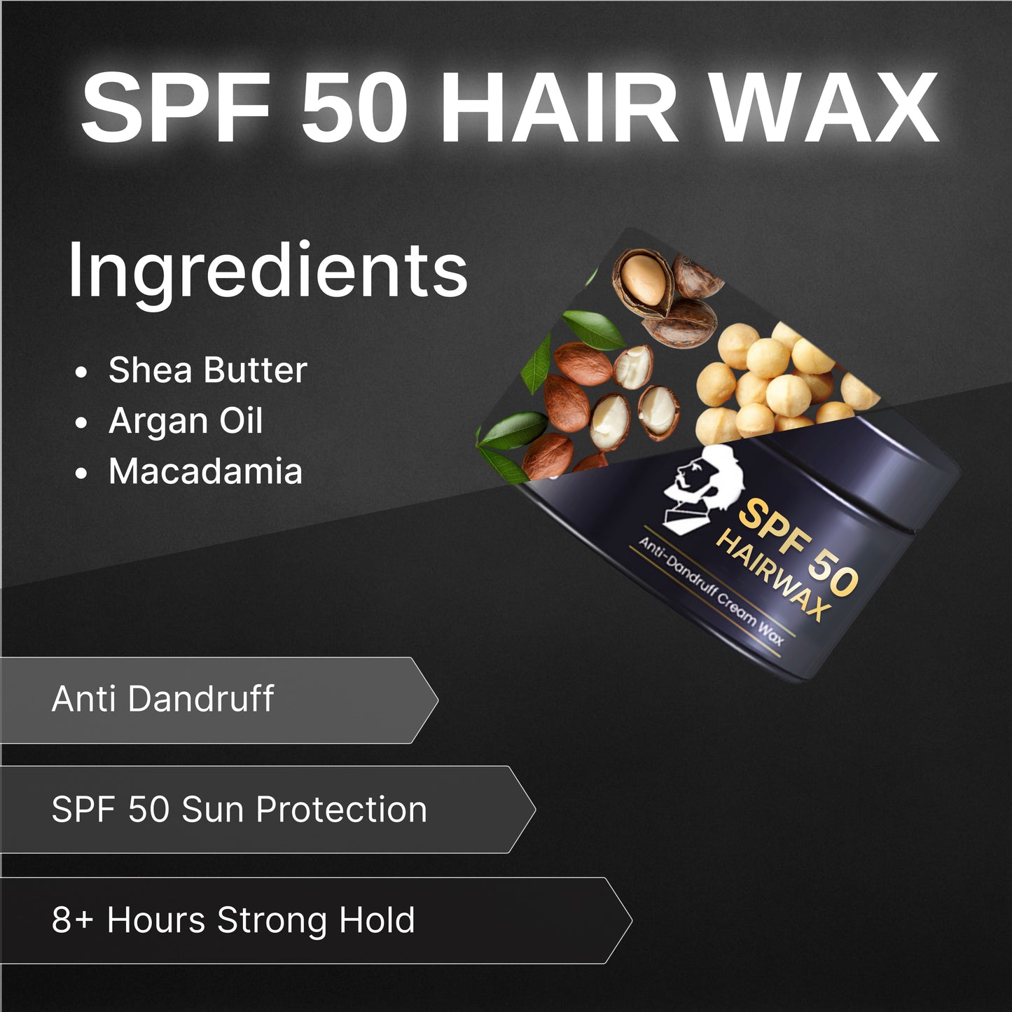 Smoke guard lip balm 9gm + Nanotech Facewash 50ml + Alpha glow 25ml + SPF Hair wax 50gm
