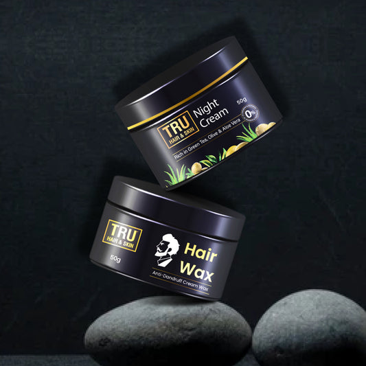 Night Cream (50gm) + Hair Wax ( 50gm ) Combo for Men