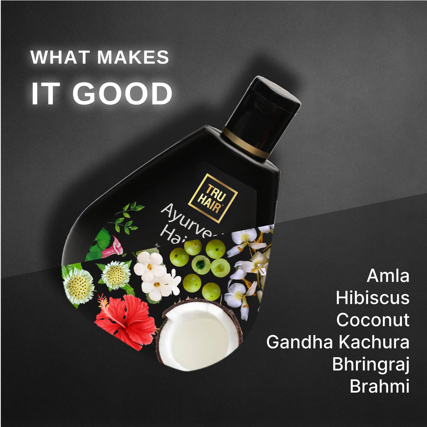 Ayurvedic Hair Oil with Free Heater |  Fights Dandruff, Hair Fall Control, Hair Growth & Shiny Hair | 50ml