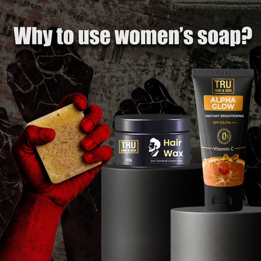 Rebel Combo: RebelX 4-in-1 Soap: 100gm + Hairwax: 50gm + Alpha glow Instant Brightening Cream: 25ml