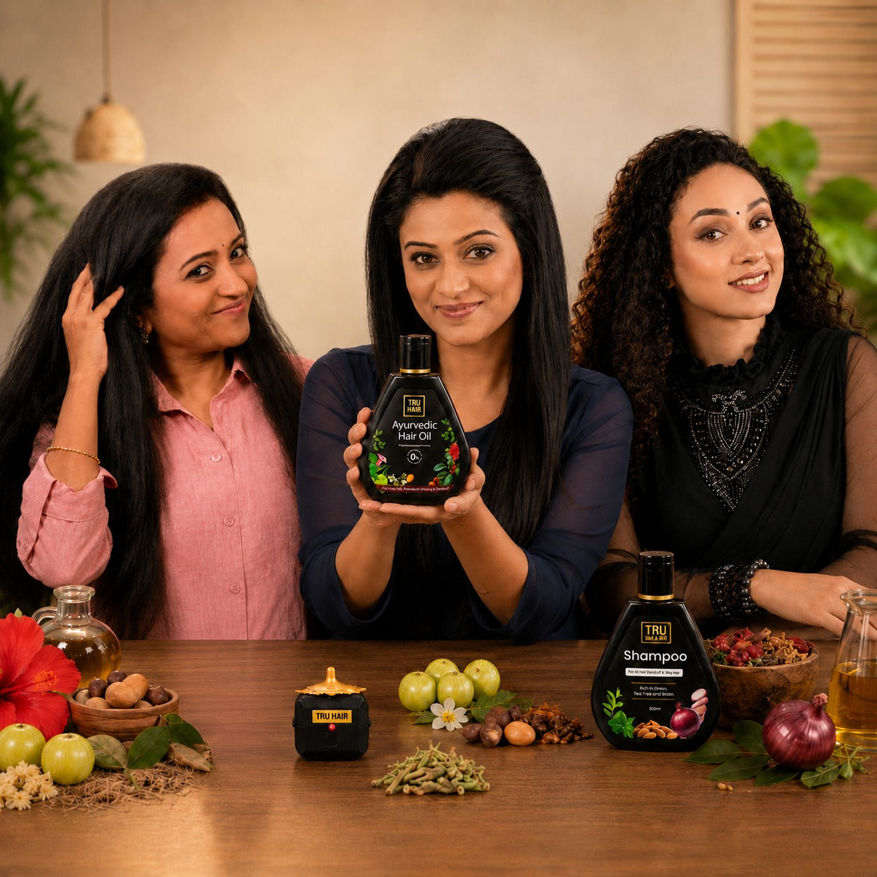 Ayurvedic Hair Oil with Free Heater - 50ml + Onion Shampoo - 100ml | Helps in Hair Fall, Hair Growth & gives Shiny Hair