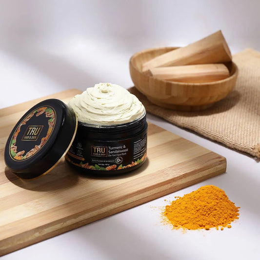 Turmeric & Sandalwood Detan Face Pack | Fights Acne and Brightens Skin- 95gms [BOGO]