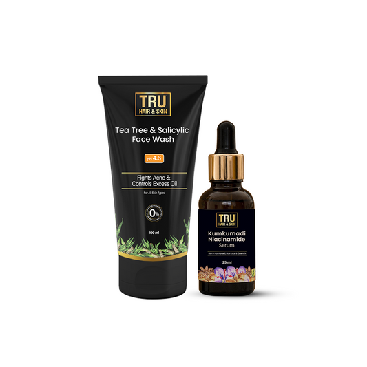 Kumkumadi Serum-15ml +Tea Tree & Salicylic Face Wash-100ml | COMBO