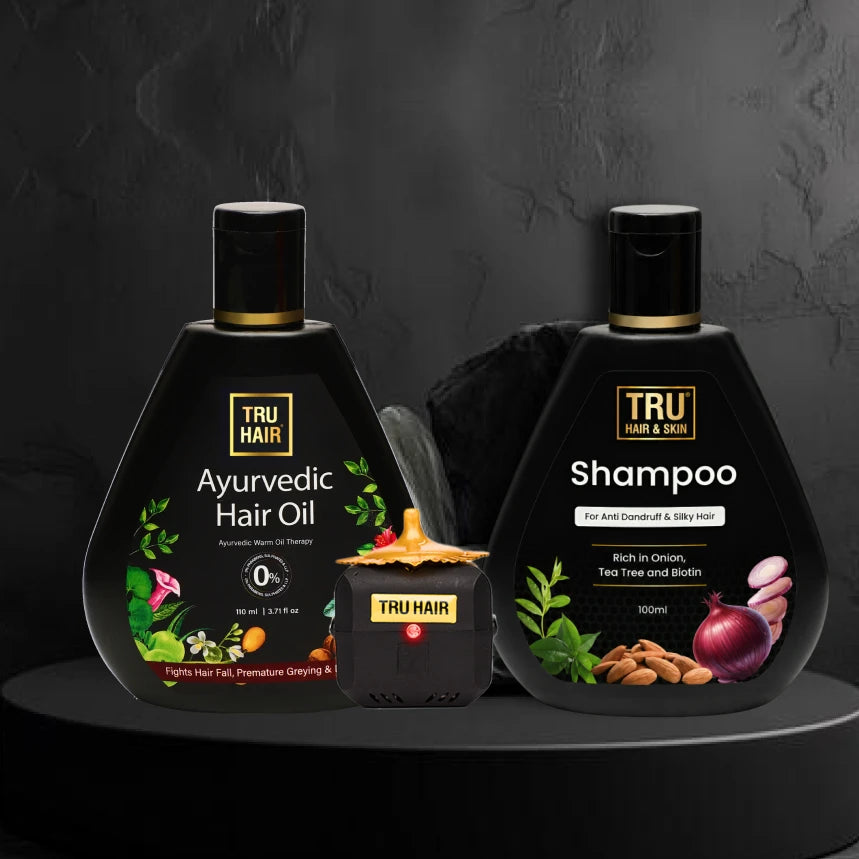 Ayurvedic Hair Oil with Free Heater - 50ml + Onion Shampoo - 100ml | Helps in Hair Fall, Hair Growth & gives Shiny Hair